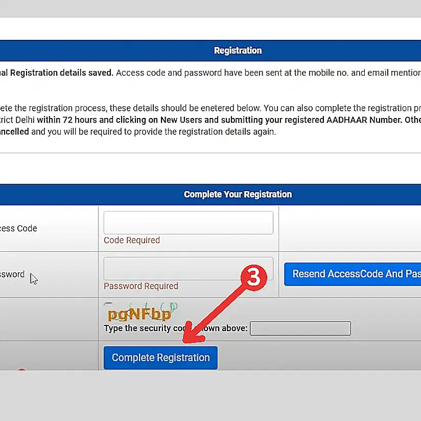 Delhi edistrict Register process 
